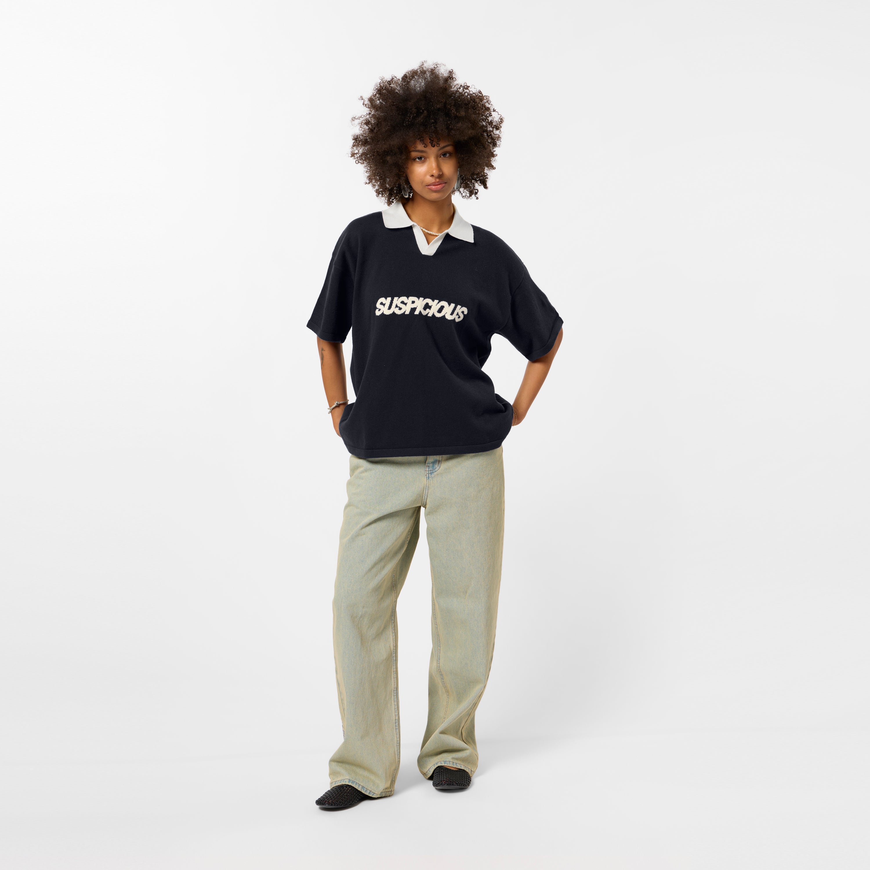 Icon Knitted Polo - Nightfall – Suspicious Antwerp