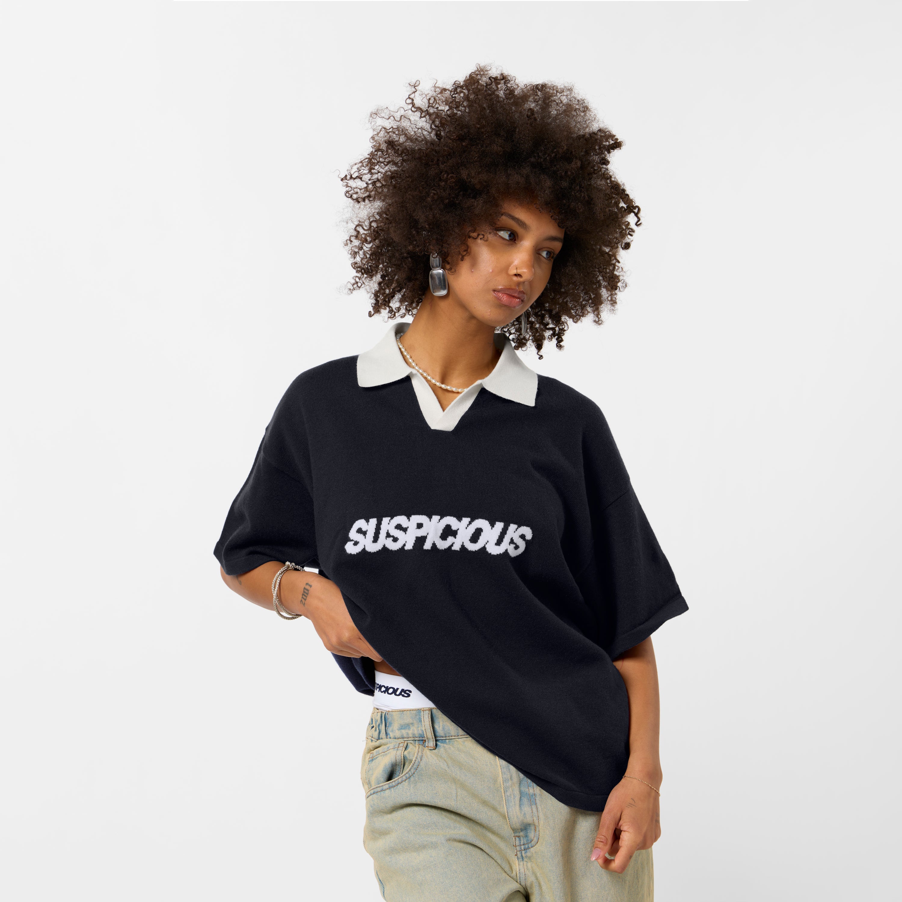 Icon Knitted Polo - Nightfall – Suspicious Antwerp