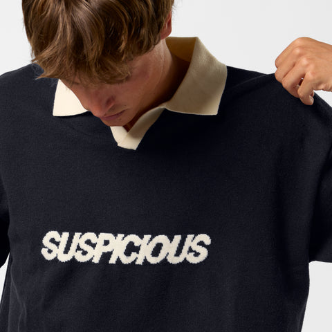 PL / Icon Knitted Polo - Nightfall