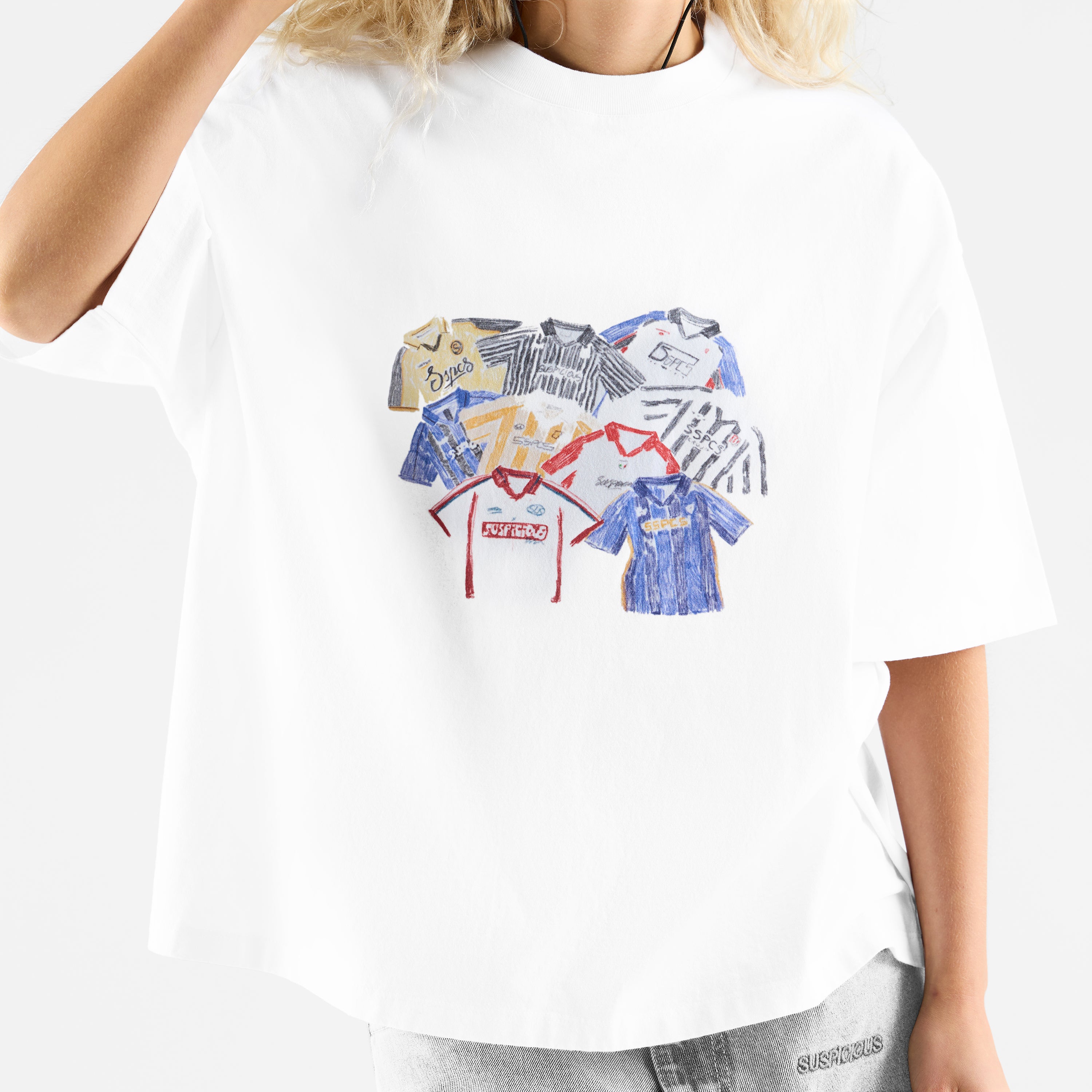 Jerseys Tee - White – Suspicious Antwerp