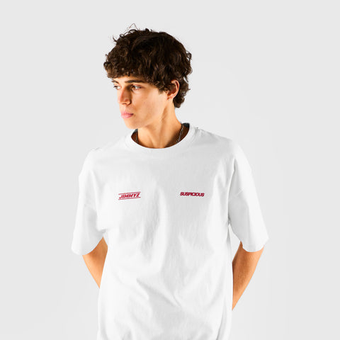 Jimmyz x Suspicious / Jimmyz x Suspicious Tee - White