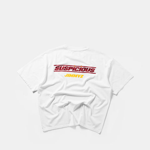Jimmyz x Suspicious / Jimmyz x Suspicious Tee - White