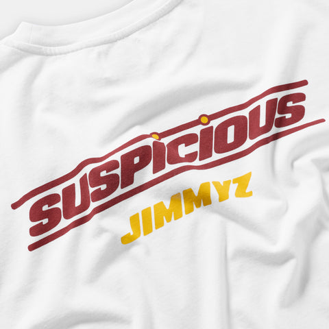 Jimmyz x Suspicious / Jimmyz x Suspicious Tee - White