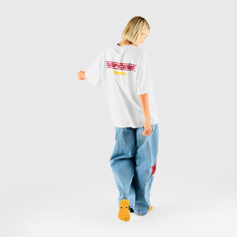 Jimmyz x Suspicious / Jimmyz x Suspicious Tee - White