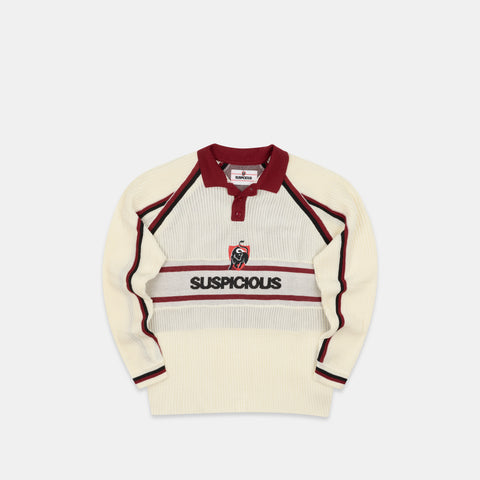 Football / Jupiler Knitted Football Longsleeve Polo - Natural