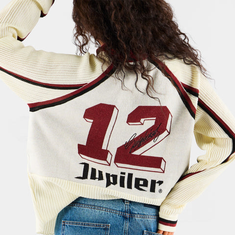 Football / Jupiler Knitted Football Longsleeve Polo - Natural