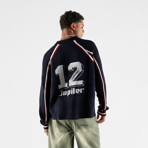 Football / Jupiler Knitted Football Longsleeve Polo - Nightfall