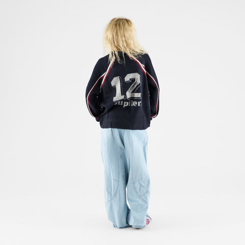 Football / Jupiler Knitted Football Longsleeve Polo - Nightfall