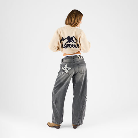 Winter 1 / Landscape Knitted Sweat - Dune