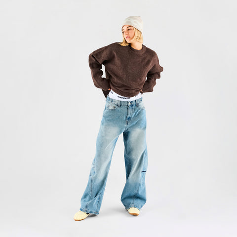 Fall 1 / Landscape Knitted Sweat - Espresso