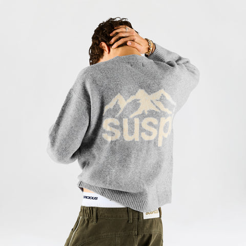 Fall 1 / Landscape Knitted Sweat - Heather Grey