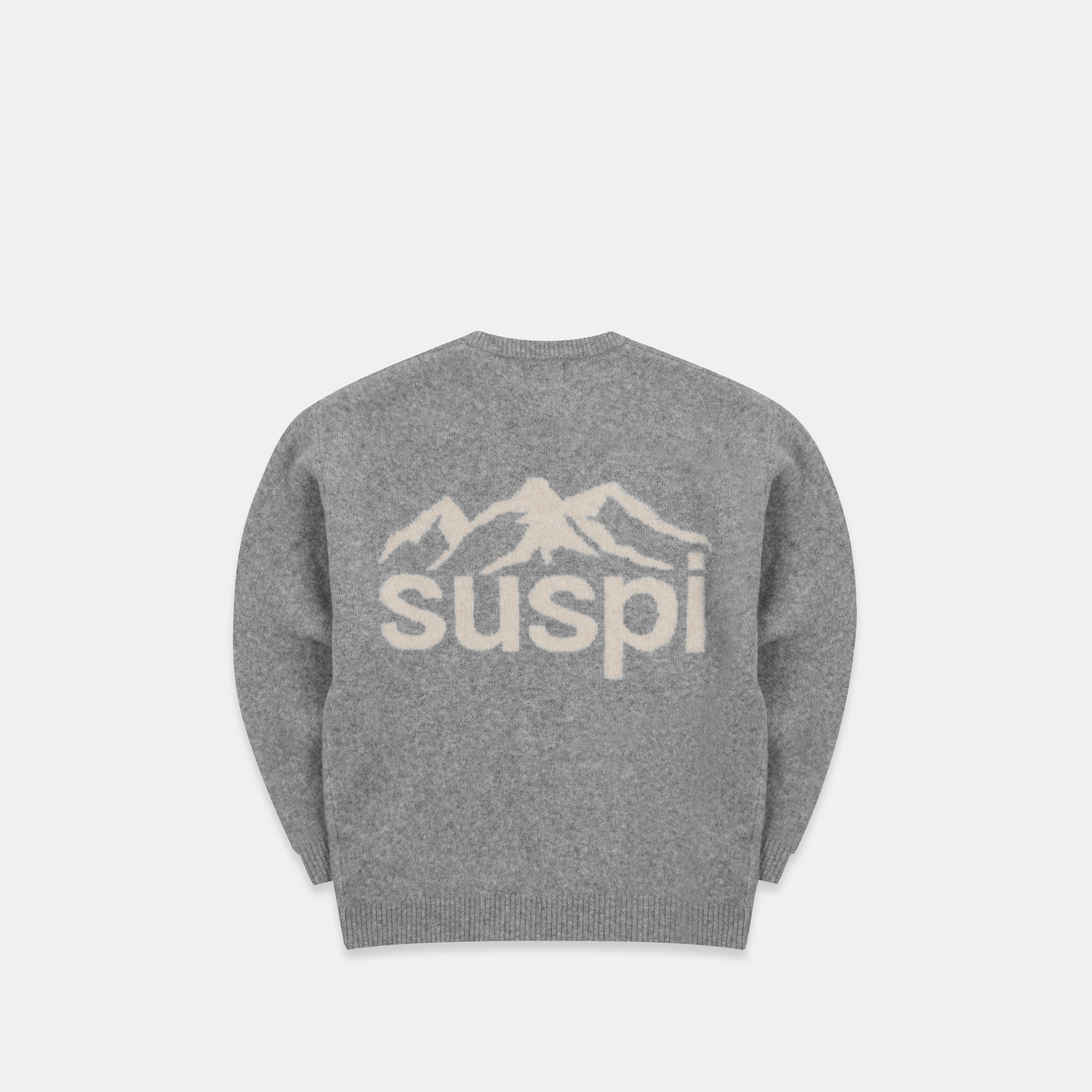 Landscape Knitted Sweat - Heather Grey – Suspicious Antwerp