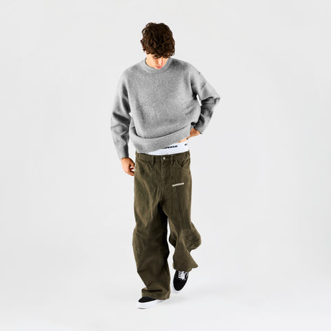 Fall 1 / Landscape Knitted Sweat - Heather Grey