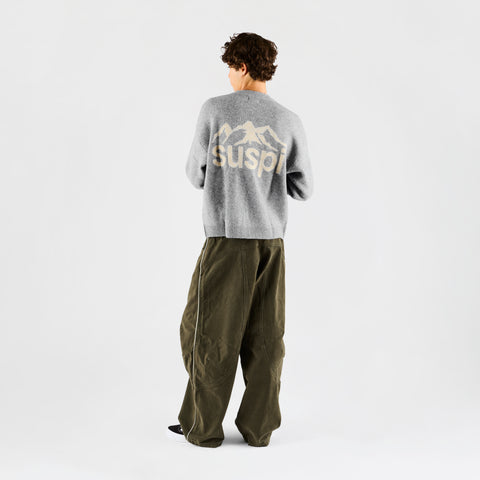 Fall 1 / Landscape Knitted Sweat - Heather Grey