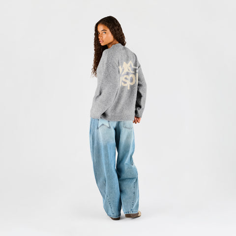 Fall 1 / Landscape Knitted Sweat - Heather Grey
