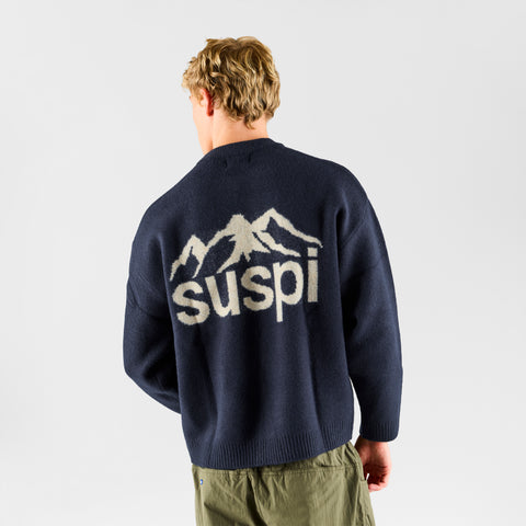 Fall 1 / Landscape Knitted Sweat - Navy