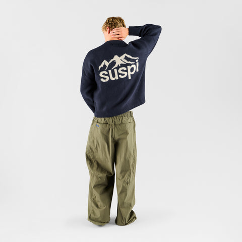 Fall 1 / Landscape Knitted Sweat - Navy