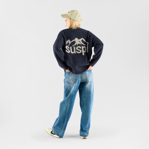 Fall 1 / Landscape Knitted Sweat - Navy