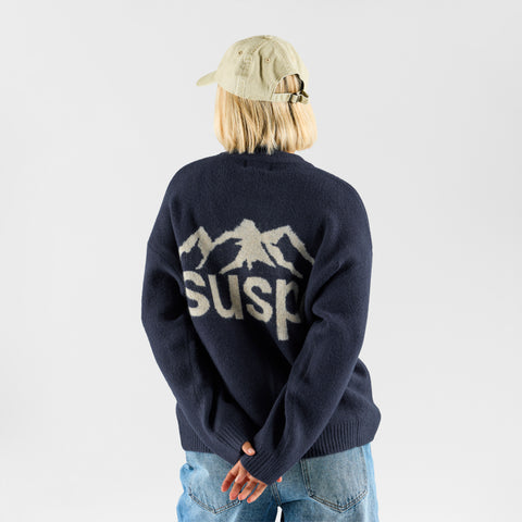 Fall 1 / Landscape Knitted Sweat - Navy