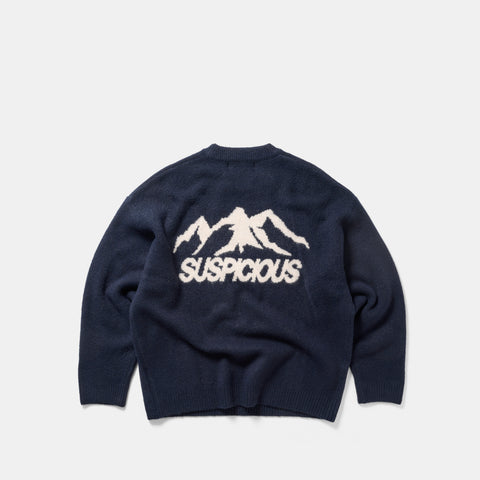 Winter 1 / Landscape Knitted Sweat - Nightfall