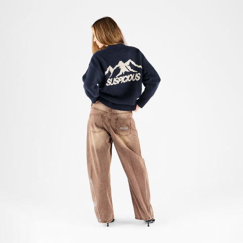 Winter 1 / Landscape Knitted Sweat - Nightfall