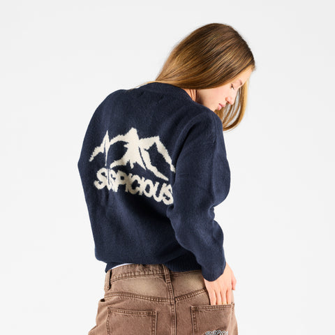 Winter 1 / Landscape Knitted Sweat - Nightfall