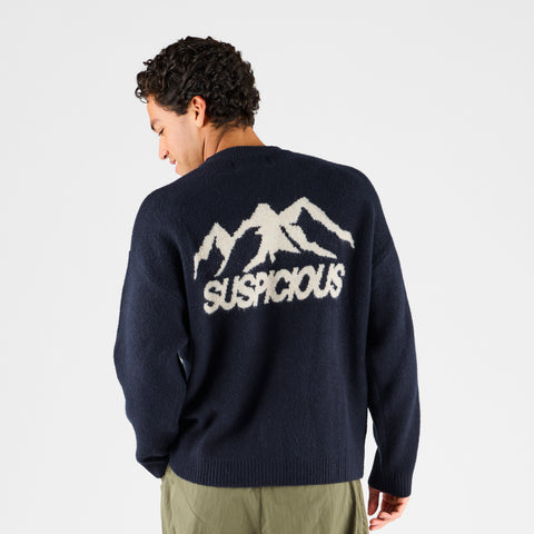 Winter 1 / Landscape Knitted Sweat - Nightfall