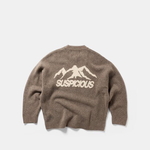 Winter 1 / Landscape Knitted Sweat - Stone