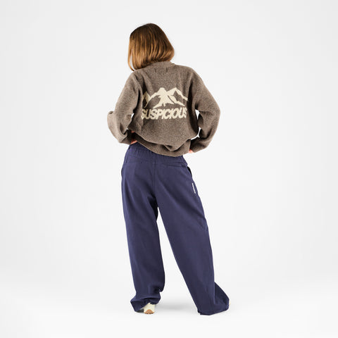 Winter 1 / Landscape Knitted Sweat - Stone