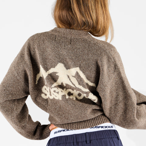 Winter 1 / Landscape Knitted Sweat - Stone