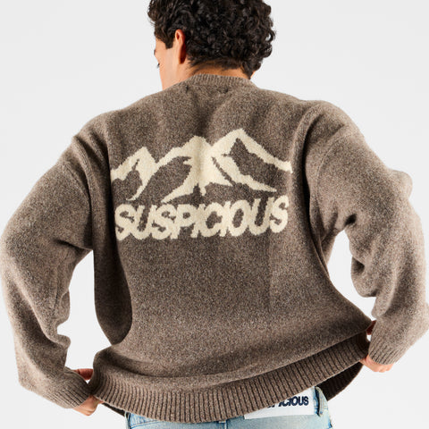 Winter 1 / Landscape Knitted Sweat - Stone
