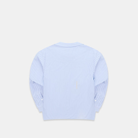Off Season / Line Up Striped Longsleeve Shirt - Light Blue
