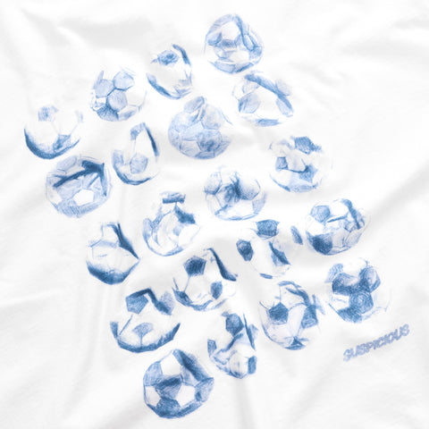 Football / Match Balls Tee - White