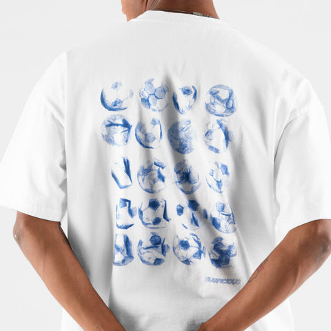 Football / Match Balls Tee - White