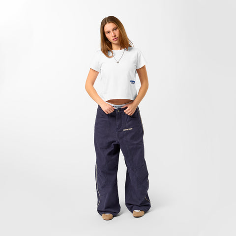 +351 Cotton / New Essentials Baby Tee - White