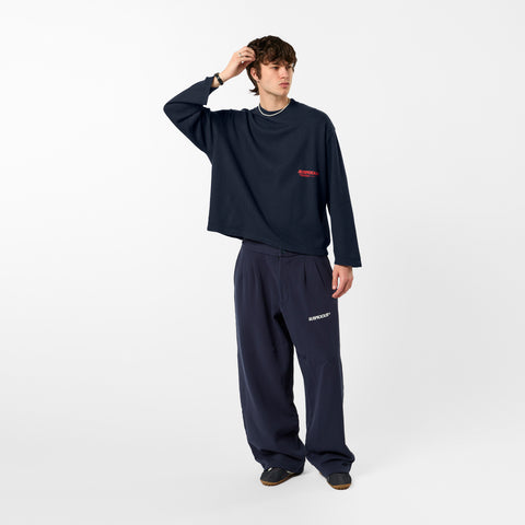 +351 Cotton / New Essentials Waffle Longsleeve - Nightfall