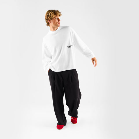 +351 Cotton / New Essentials Waffle Longsleeve - White