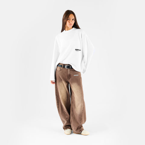 +351 Cotton / New Essentials Waffle Longsleeve - White