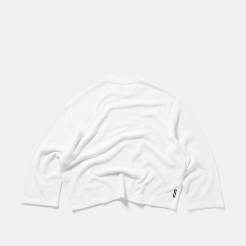 +351 Cotton / New Essentials Waffle Longsleeve - White