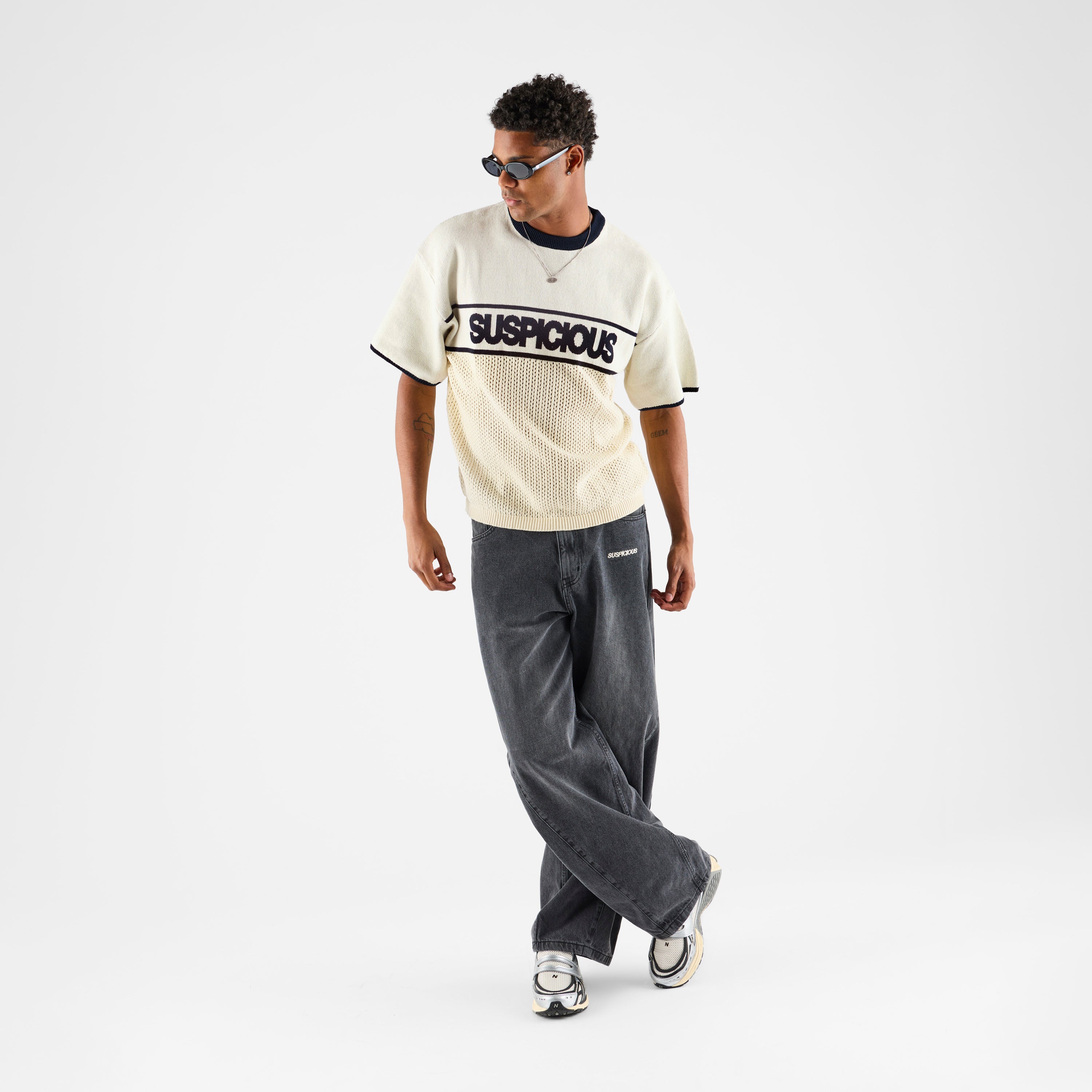 SPECIALGUEST × ICE&TECHNO football Knit Nr 17 Knitted Jersey - Natural – Suspicious Antwerp