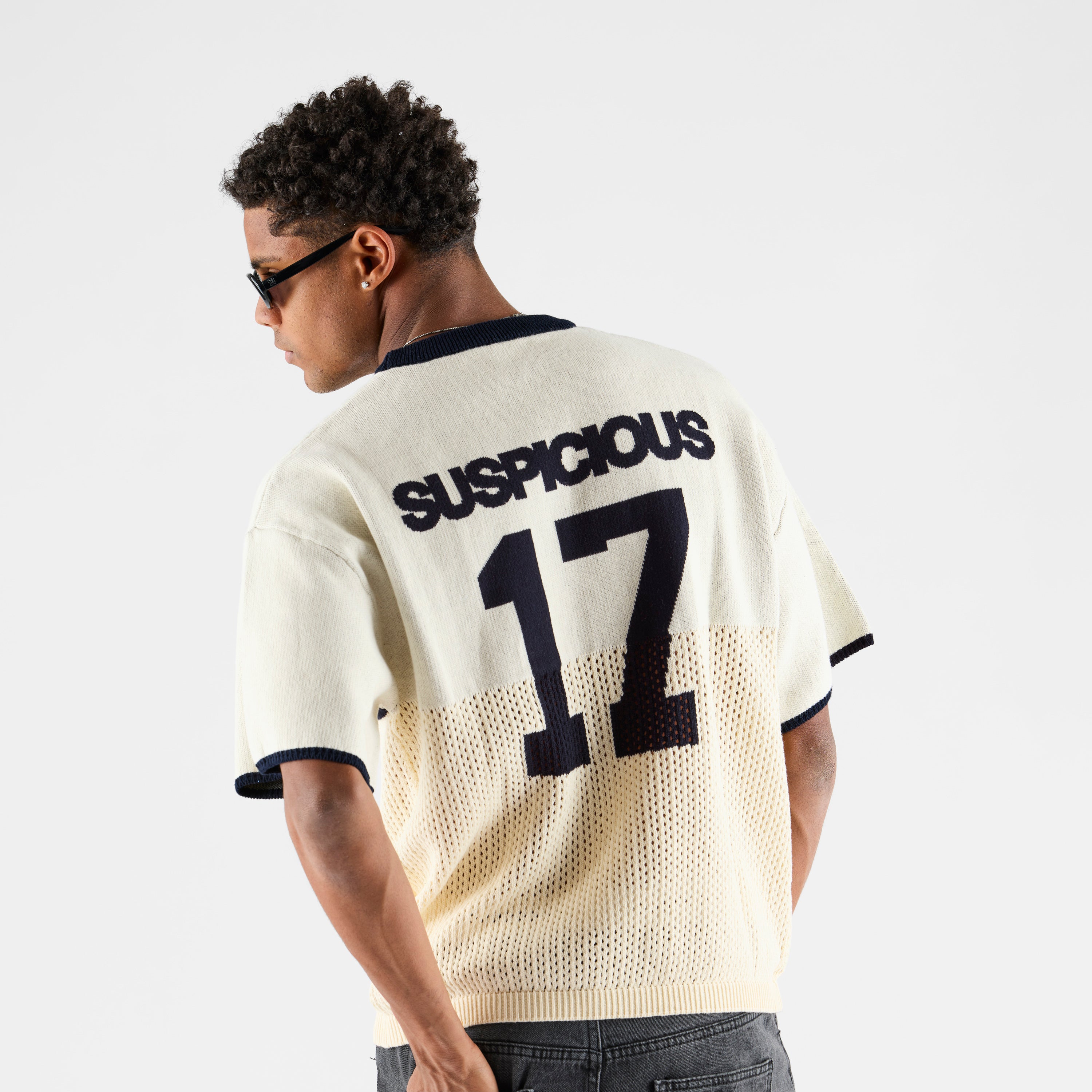 Nr 17 Knitted Jersey - Natural – Suspicious Antwerp