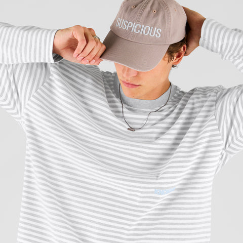 Knokke / Offline Block Party Striped Longsleeve - Ash & White