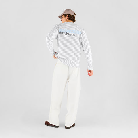 Knokke / Offline Block Party Striped Longsleeve - Ash & White