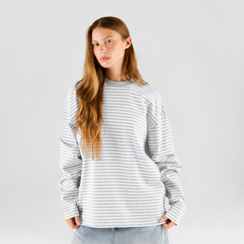 Knokke / Offline Block Party Striped Longsleeve - Ash & White