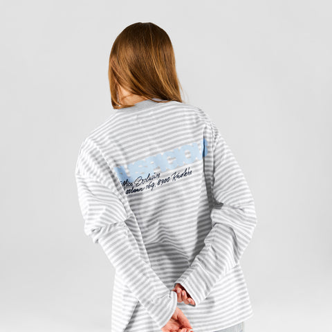Knokke / Offline Block Party Striped Longsleeve - Ash & White