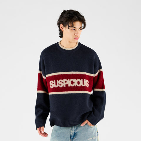 Winter 2 / Panel Knitted Sweat - Nightfall
