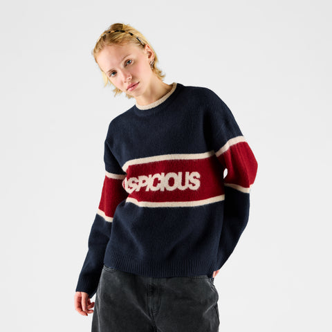 Winter 2 / Panel Knitted Sweat - Nightfall