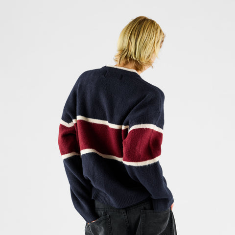Winter 2 / Panel Knitted Sweat - Nightfall