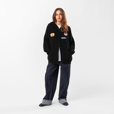 Winter3 / Patch Patrol Vintage Zip-Up - Black