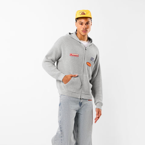 Winter3 / Patch Patrol Vintage Zip-Up - Neutral Heather